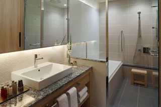 Bathroom with modern amenities