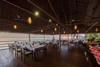 Restaurant at sunset