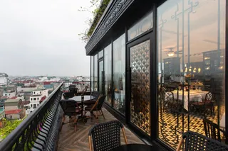 Dining on the terrace