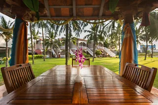 Dine with views of the garden