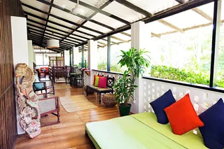 Veranda in the main villa