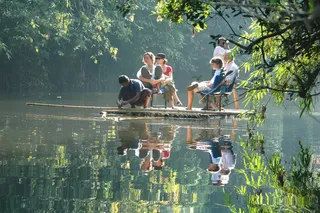 Bamboo rafting