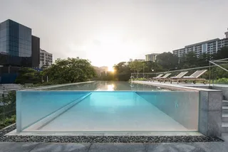Rooftop infinity pool