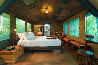 Tent interior