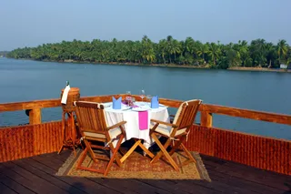 Dining on deck
