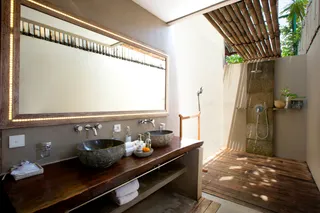 Open-air bathrooms