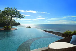 Infinity pool with a view