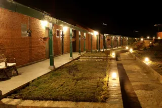 Lodges by night