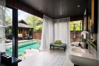 Open-air bathrooms