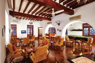 Lounge bar with billiards