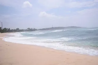 The beach