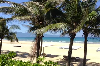 The immaculate beach is moments away