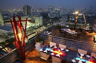 Roof terrace with stunning views over the city