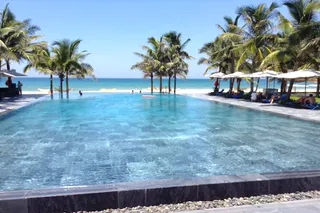 Infinity pool at the resort