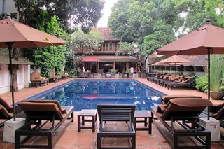 The swimming pool & sun terrace