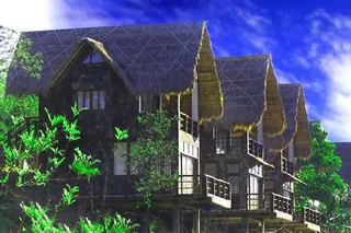 Luxury thatched villas