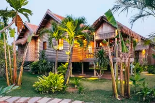 Phum Baitang's accommodation is designed along the lines of traditional homes