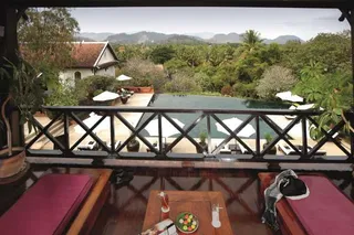 Pool and mountain views from Suite