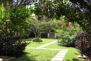 The delightful and well kept gardens