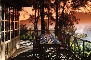 Dining with spectacular views