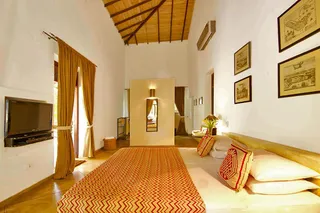 There are a selection of rooms in the main house, private cabanas and the villa