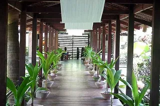 Entrance to the resort