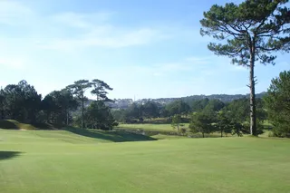 The impressive 18 hole golf course at Dalat Palace