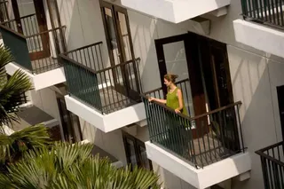 Each room features a balcony