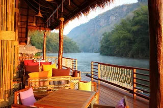 The restaurant with stunning views up the river