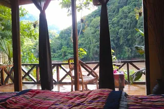 As you wake in your private bungalow this is the scene that greets you