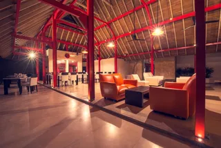 Retro restaurant interior