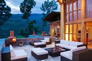 Outdoor terrace - evening