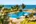 Outdoor pool with lagoon views