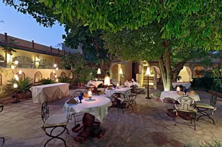 Dinner in the garden