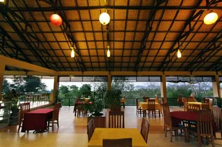 Partial open-air restaurant