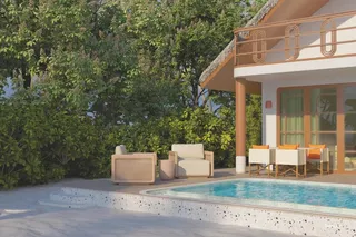 Villa and pool