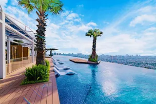 Rooftop infinity pool