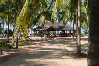 Seafood restaurant on the beach