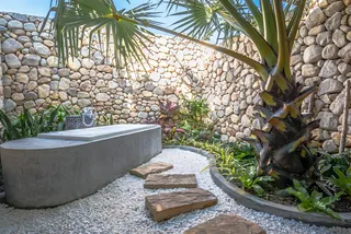Open-air bathrooms
